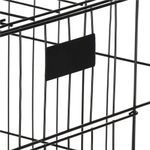 Petshop - Accesorii petshop - Culcusuri si custi - Custi interior si exterior - Cusca pentru animale, 2 usi, Pliabila din metal, L, Negru, 59x50x42 cm - Infinity.ro