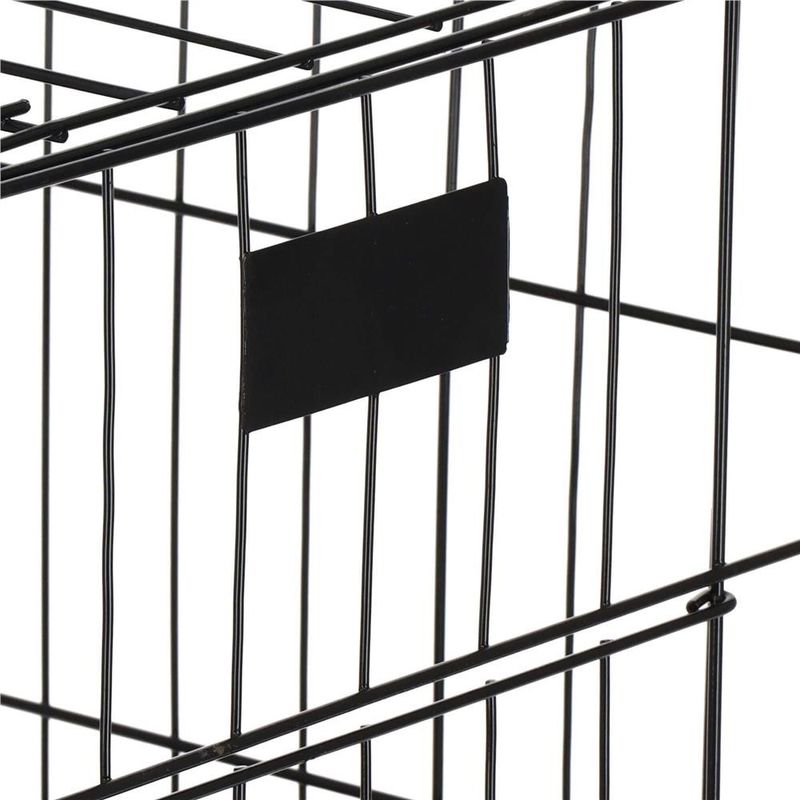 Petshop - Accesorii petshop - Culcusuri si custi - Custi interior si exterior - Cusca pentru animale, 2 usi, Pliabila din metal, L, Negru, 59x50x42 cm - Infinity.ro