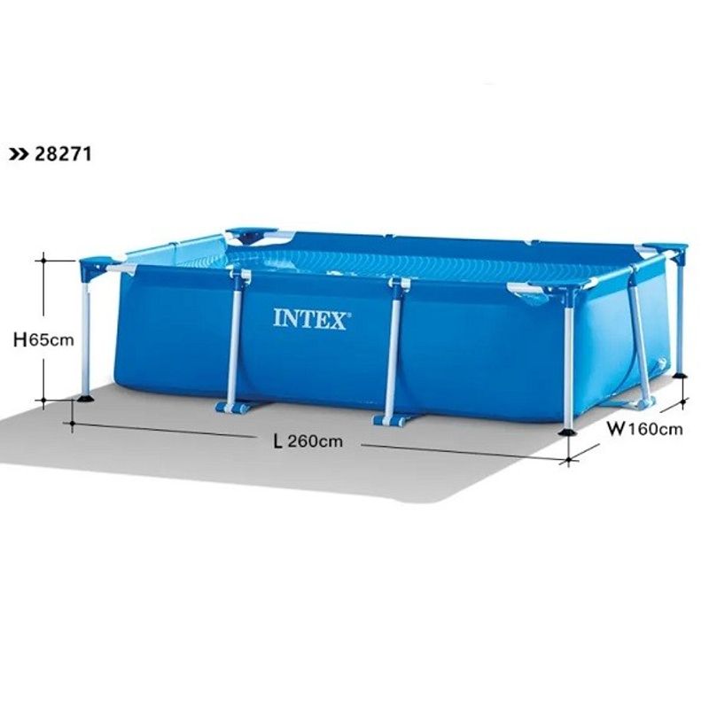 Casa si Gradina - Gradina si terasa - Piscine si accesorii - Piscine - Piscina cadru metalic Intex, 260x160x65 cm, 2.300 litri - Infinity.ro