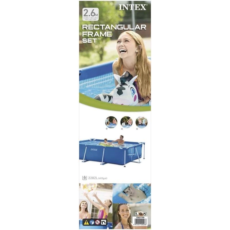 Casa si Gradina - Gradina si terasa - Piscine si accesorii - Piscine - Piscina cadru metalic Intex, 260x160x65 cm, 2.300 litri - Infinity.ro