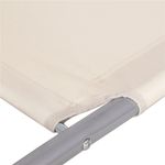 Casa si Gradina - Gradina si terasa - Mobilier exterior - Scaune si sezlonguri gradina - Sezlong pliabil pentru plaja, cu roti, parasolar reglabil si buzunar depozitare, 150x61 cm, 120 kg, bej - Infinity.ro