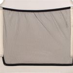 Casa si Gradina - Gradina si terasa - Mobilier exterior - Scaune si sezlonguri gradina - Sezlong pliabil pentru plaja, cu roti, parasolar reglabil si buzunar depozitare, 150x61 cm, 120 kg, bej - Infinity.ro