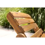 Casa si Gradina - Gradina si terasa - Mobilier exterior - Scaune si sezlonguri gradina - Set 2 sezlonguri pliabile cu masa, perne reversibile de culoare rosu sau gri, lemn de salcam, 180x54x63 cm, maro - Infinity.ro