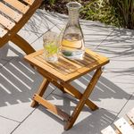 Casa si Gradina - Gradina si terasa - Mobilier exterior - Scaune si sezlonguri gradina - Set 2 sezlonguri pliabile cu masa, perne reversibile de culoare rosu sau gri, lemn de salcam, 180x54x63 cm, maro - Infinity.ro