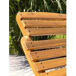 Casa si Gradina - Gradina si terasa - Mobilier exterior - Scaune si sezlonguri gradina - Set 2 sezlonguri pliabile cu masa, perne reversibile de culoare rosu sau gri, lemn de salcam, 180x54x63 cm, maro - Infinity.ro