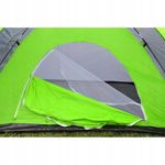 Sport si Outdoor - Camping - Corturi camping - Cort camping 4 persoane cu antreu, impermeabil 3000 mm, 450x210x150 cm, negru si verde - Infinity.ro