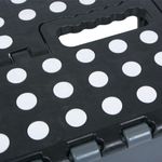 Casa si Gradina - Mobilier - Scaune si fotolii - Tabureti - Taburet Pliabil din Plastic Gri Negru - Portabil - Infinity.ro