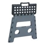 Casa si Gradina - Mobilier - Scaune si fotolii - Tabureti - Taburet Pliabil din Plastic Gri Negru - Portabil - Infinity.ro