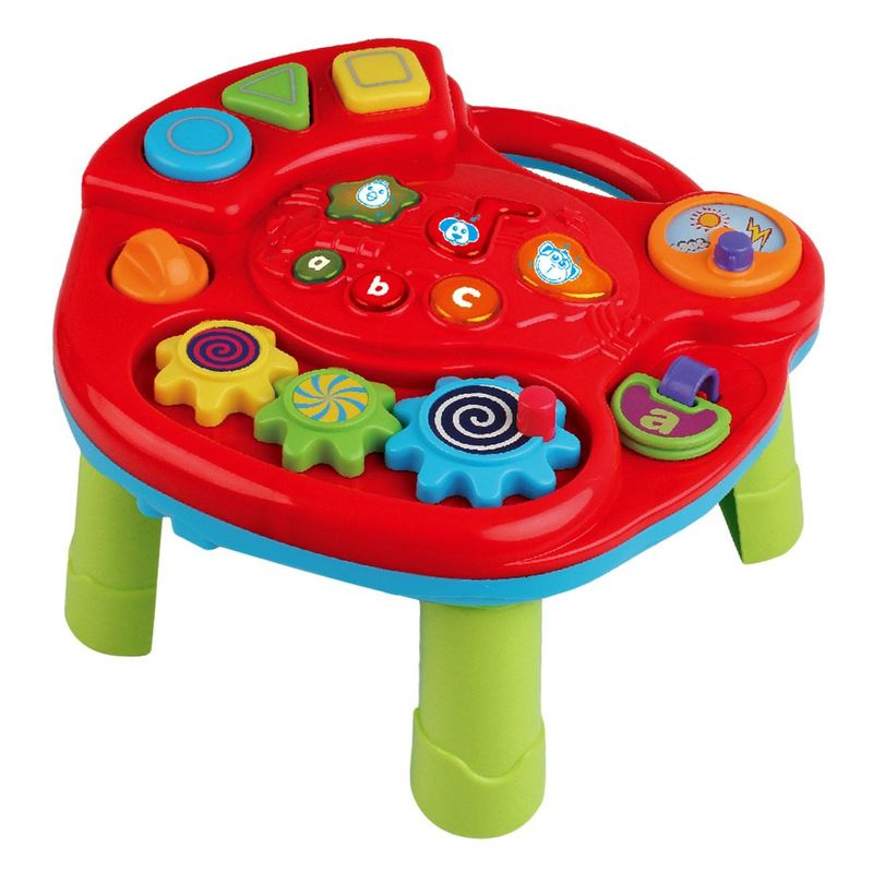 Jucarii, Copii si Bebe - Jucarii si jocuri - Jucarii bebelusi - Jucarii interactive bebelusi - Masuta de activitati cu sunet si lumina, 3+ ani, plastic, rosu - Infinity.ro