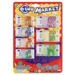 Jucarii, Copii si Bebe - Jucarii si jocuri - Jucarii & jocuri educative - Jocuri si jucarii educative - Set de Joaca cu Bancnote si Monezi de Euro - 71 de piese - Infinity.ro