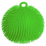 Sport si Outdoor - Sporturi de echipa - Fotbal - Porti fotbal - Minge Anti-Stres Fuzzy Verde Lime cu Mâner pentru Relaxare - Infinity.ro