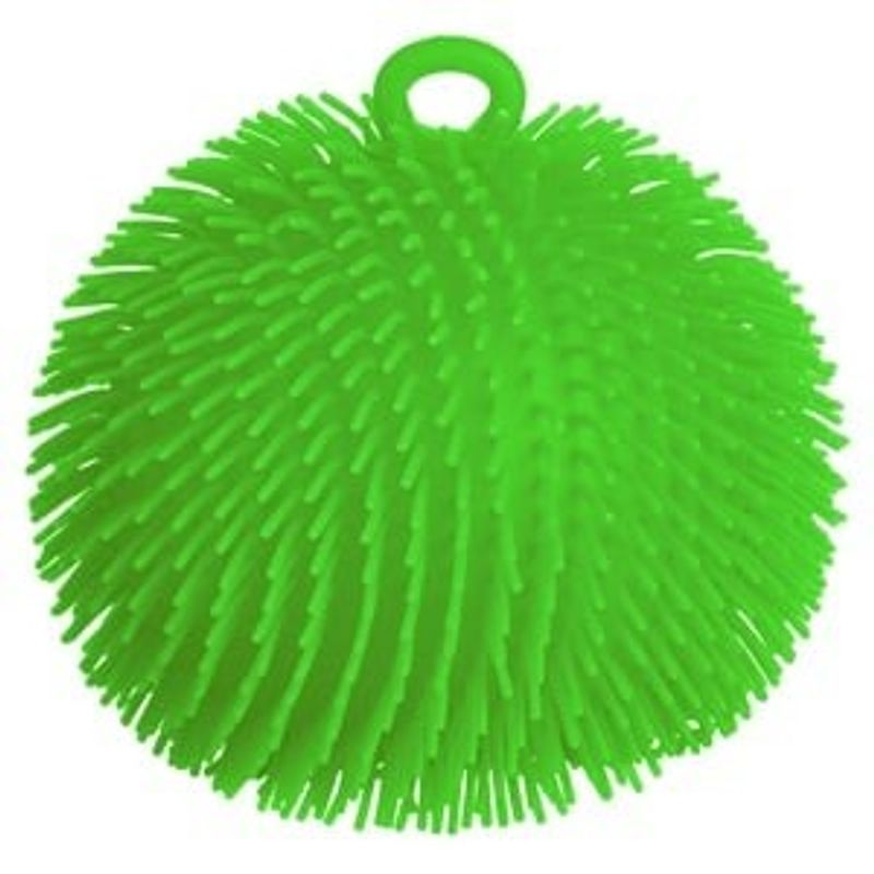 Sport si Outdoor - Sporturi de echipa - Fotbal - Porti fotbal - Minge Anti-Stres Fuzzy Verde Lime cu Mâner pentru Relaxare - Infinity.ro