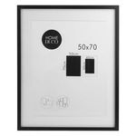 Casa si Gradina - Decoratiuni - Obiecte decorative - Accesorii decorative - Tablou Decorativ cu Rama din Lemn MDF, 50x70cm, Negru, cu Paspartu - Infinity.ro