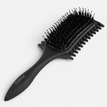 Ingrijire personala si Cosmetice - Ingrijire personala - Ingrijire par - Perii de par si piepteni - Perie pentru par cret cu dinti dubli, Antistatica, Neagra - Infinity.ro