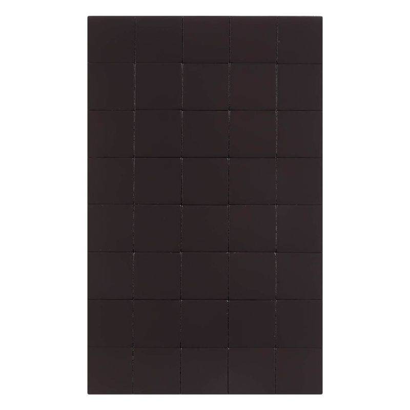 Casa si Gradina - Decoratiuni - Obiecte decorative - Magneti decorativi - Autocolante magnetice patrate, 40 buc, 2x2 cm, Negru - Infinity.ro