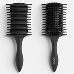 Ingrijire personala si Cosmetice - Ingrijire personala - Ingrijire par - Perii de par si piepteni - Perie pentru par cret cu dinti dubli, Antistatica, Neagra - Infinity.ro