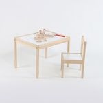 Casa si Gradina - Mobilier - Scaune si fotolii - Scaune - Scaun din Lemn pentru Copii, Alb, 29x29x50.5 cm - Infinity.ro