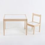 Casa si Gradina - Mobilier - Scaune si fotolii - Scaune - Scaun din Lemn pentru Copii, Alb, 29x29x50.5 cm - Infinity.ro