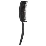 Ingrijire personala si Cosmetice - Ingrijire personala - Ingrijire par - Perii de par si piepteni - Perie de par antistatica, 25 cm, neagra, mat, cu model perforat - Infinity.ro