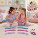 Jucarii, Copii si Bebe - Jucarii si jocuri - Jucarii de rol - Set joaca doctor - Set 2 in 1: Cerc Hula Hoop 65 cm si Coarda de Sarit 220 cm, Multicolor, Plastic - Infinity.ro