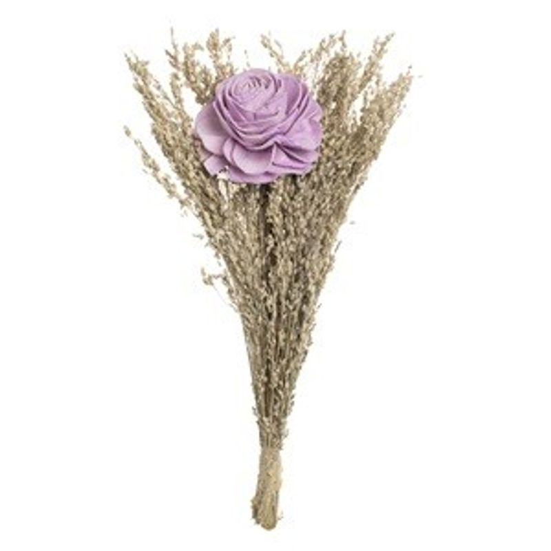Casa si Gradina - Decoratiuni - Obiecte decorative - Plante artificiale - Buchet Decorativ cu Flori Artificiale Trandafiri Lila - Infinity.ro