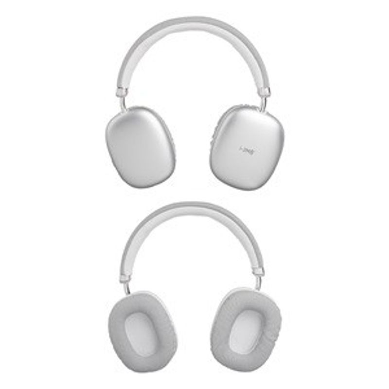 PC, gaming si accesorii - Periferice PC - Casti PC - Casti Audio Bluetooth Argintii, Ajustabile si Rotative, cu Anulare a Zgomotului - Infinity.ro