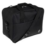 Sport si Outdoor - Articole de voiaj - Genti voiaj - Geanta de Voiaj Neagra cu Buzunar Exterior, 24L - Infinity.ro