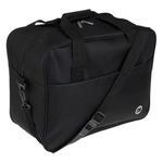 Sport si Outdoor - Articole de voiaj - Genti voiaj - Geanta de Voiaj Neagra cu Buzunar Exterior, 24L - Infinity.ro