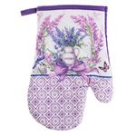 Casa si Gradina - Textile si covoare - Textile bucatarie - Manusi bucatarie - Manusa si servet de bucatarie cu model de Paste, Lavanda, 2 buc - Infinity.ro