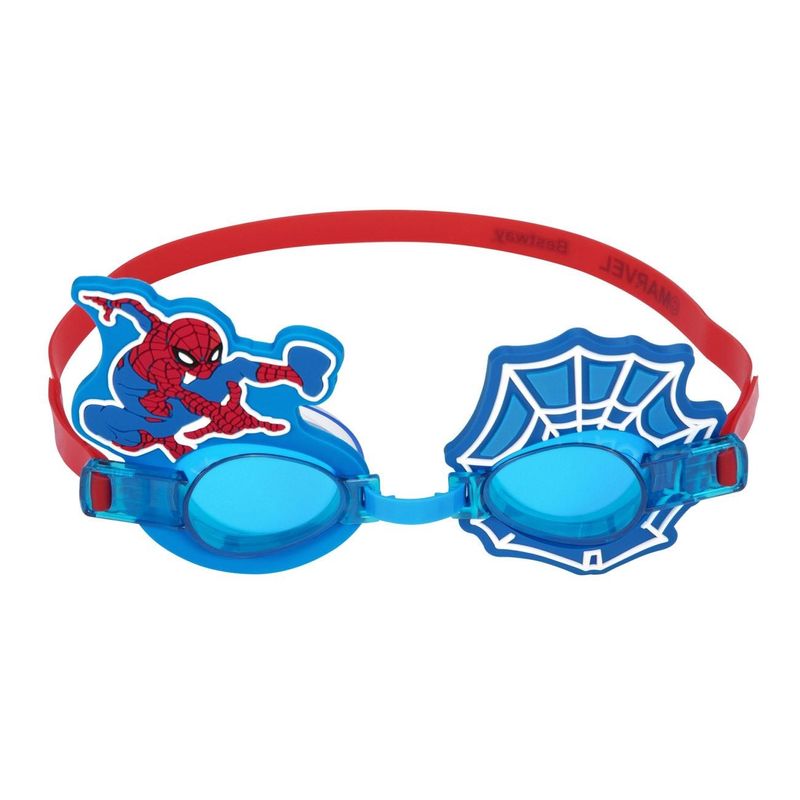 Jucarii, Copii si Bebe - Jucarii si jocuri - Jucarii de exterior - Colaci, ochelari si accesorii inot copii - Ochelari de înot pentru copii, din silicon, albastru, model Spiderman, 3+ ani - Infinity.ro