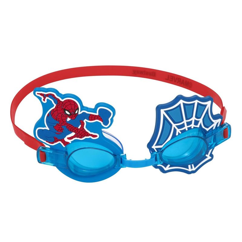 Jucarii, Copii si Bebe - Jucarii si jocuri - Jucarii de exterior - Colaci, ochelari si accesorii inot copii - Ochelari de înot pentru copii, din silicon, albastru, model Spiderman, 3+ ani - Infinity.ro