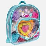 Casa si Gradina - Decoratiuni - DIY - Manechine plastic - Rucsac cu 2000 de Elastice Colorate si 35 Accesorii pentru Creatii - Infinity.ro