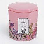Casa si Gradina - Decoratiuni - Aromaterapie si lumanari - Lumanari si candele - Lumanare in borcan cu aroma de hibiscus roz, 2 fitiluri, 50h ardere - Infinity.ro