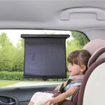 Auto si Moto - Intretinere auto - Huse auto - Parasolar auto lateral cu ventuze, 2 buc, 46x42.5 cm, negru - Infinity.ro