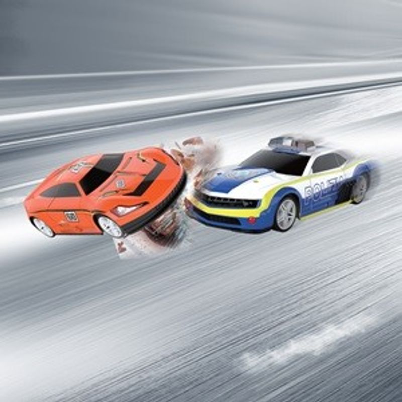 Jucarii, Copii si Bebe - Jucarii si jocuri - Vehicule si jucarii cu telecomanda - Masinute - Set 2 Masini de Ciocnire cu Telecomanda, 1:20, Multicolor - Infinity.ro
