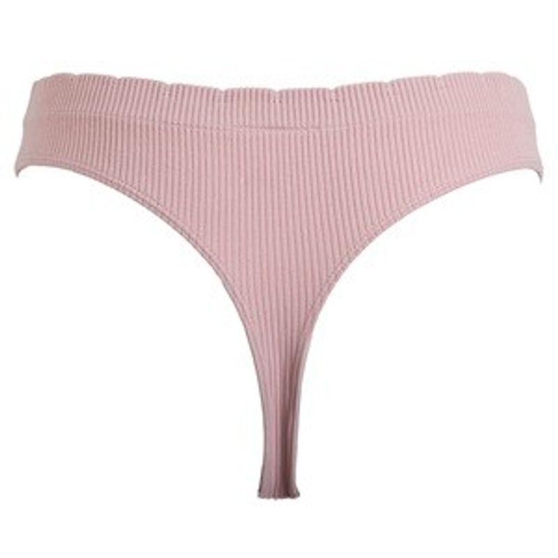 Fashion, accesorii si bijuterii - Femei - Lenjerie si pijamale femei - Lenjerie intima femei - Chiloti String Seamless Ribbed Nude Roz pentru Femei - Infinity.ro