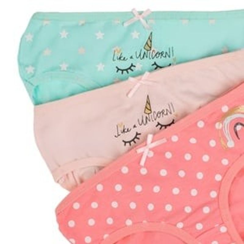 Fashion, accesorii si bijuterii - Copii - Lenjerie si pijamale copii - Lenjerie intima copii - Set Chiloti Multicolor cu Imprimeu Unicorn pentru Copii - Infinity.ro