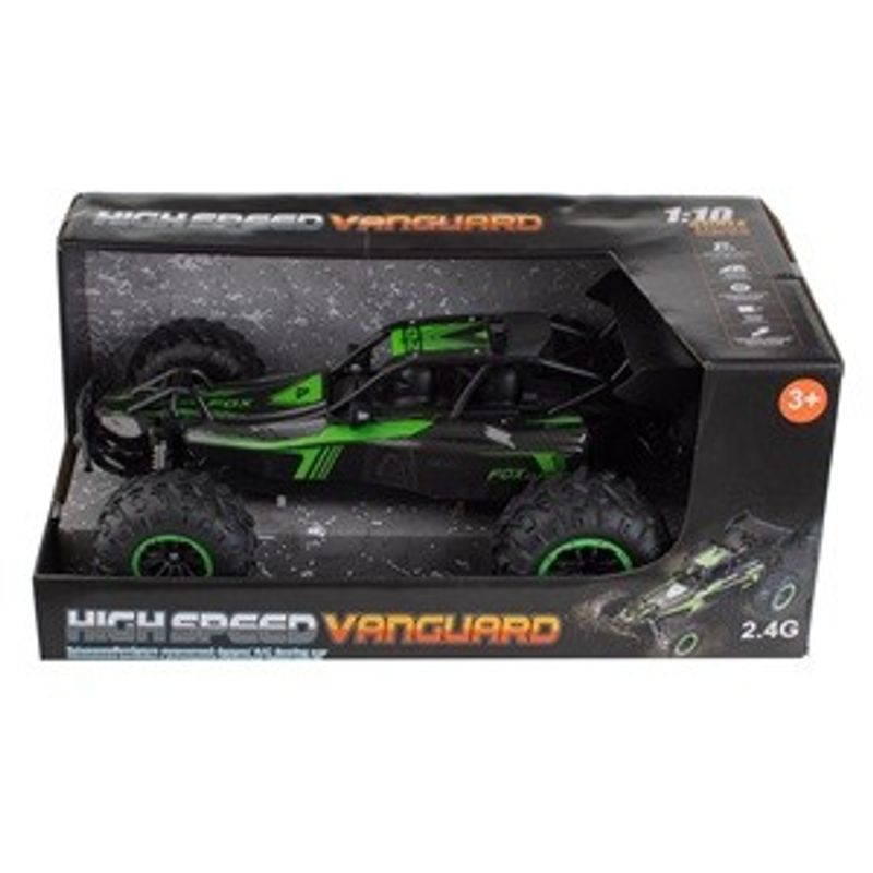 Jucarii, Copii si Bebe - Jucarii si jocuri - Vehicule si jucarii cu telecomanda - Masinute - Masina cu Telecomanda 1:10, 2.4GHz, Negru si Verde - Infinity.ro