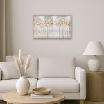 Casa si Gradina - Decoratiuni - Tablouri - Tablou in Ulei cu Model Abstract Copaci, 82x2.5x52cm, Multicolor - Infinity.ro
