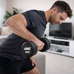 Sport si Outdoor - Fitness - Aparate fitness - Accesorii aparate fitness - Gantera 6 kg cu maner confortabil si capete din cauciuc - Infinity.ro