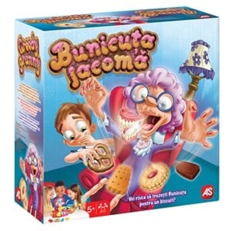Jucarii, Copii si Bebe - Jucarii si jocuri - Jocuri si puzzle - Jocuri de societate - Joc de Societate Bunicuta Lacoma, 12 Tipuri de Biscuiti, Multicolor, 5+ - Infinity.ro