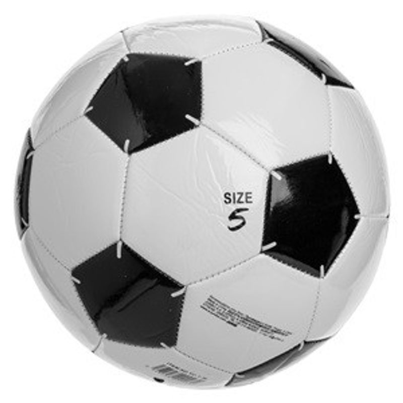 Sport si Outdoor - Sporturi de echipa - Fotbal - Porti fotbal - Minge de fotbal, Nr. 5, Alb-Negru, Piele sintetica - Infinity.ro
