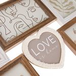 Casa si Gradina - Decoratiuni - Obiecte decorative - Accesorii decorative - Rama foto din lemn pentru 5 poze, maro, 45x29x1,5 cm - Infinity.ro