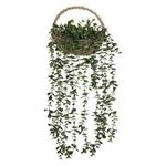 Casa si Gradina - Decoratiuni - Obiecte decorative - Plante artificiale - Ghiveci decorativ suspendat cu planta artificiala curgatoare, 60cm, verde - Infinity.ro