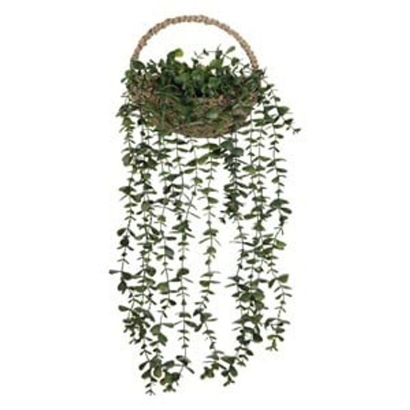 Casa si Gradina - Decoratiuni - Obiecte decorative - Plante artificiale - Ghiveci decorativ suspendat cu planta artificiala curgatoare, 60cm, verde - Infinity.ro