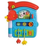 Jucarii, Copii si Bebe - Jucarii si jocuri - Jocuri si puzzle - Puzzle - Jucarie educativa interactiva, Casa cu efecte sonore, 15x6x18cm, Albastru - Infinity.ro