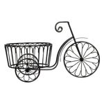 Casa si Gradina - Gradinarit si plante - Plante si ghivece - Ghivece si suporturi - Suport ghiveci flori bicicleta metalic, negru, 35x18x22 cm - Infinity.ro