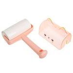 Petshop - Ingrijire si Igiena - Produse uz extern - Sampon si balsam animale - Perie pentru indepartarea parului de animale, Rola cu 60 foi, Roz, Model Animal - Infinity.ro