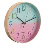 Casa si Gradina - Decoratiuni - DIY - Sabloane decorative pereti - Ceas Decorativ de Perete Metal cu Efect Ombre Multicolor - Infinity.ro