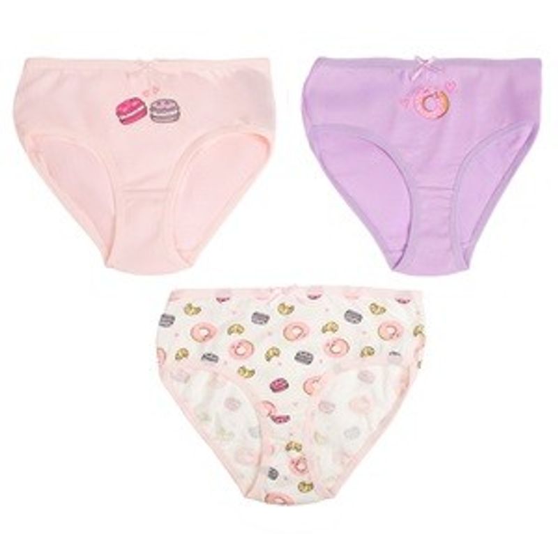 Fashion, accesorii si bijuterii - Copii - Lenjerie si pijamale copii - Lenjerie intima copii - Set Chiloti Colorate cu Imprimeu Donut pentru Copii - 3 perechi - Infinity.ro